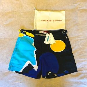 Limited Edition Orlebar Brown swim trunks with tag